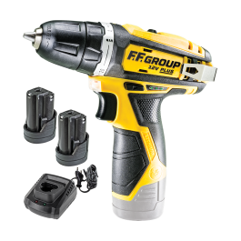 FF GROUP CORDLESS DRILL DRIVER CDD 12V WITH 2 BATTERIES 2AH PLUS 41304 FF GROUP ΔΡΑΠΑΝΟΚΑΤΣΑΒΙΔΟ ΜΠΑΤΑΡΙΑΣ CDD 12V ΜΕ 2 ΜΠΑΤΑΡΙΕΣ 2AH PLUS 41304